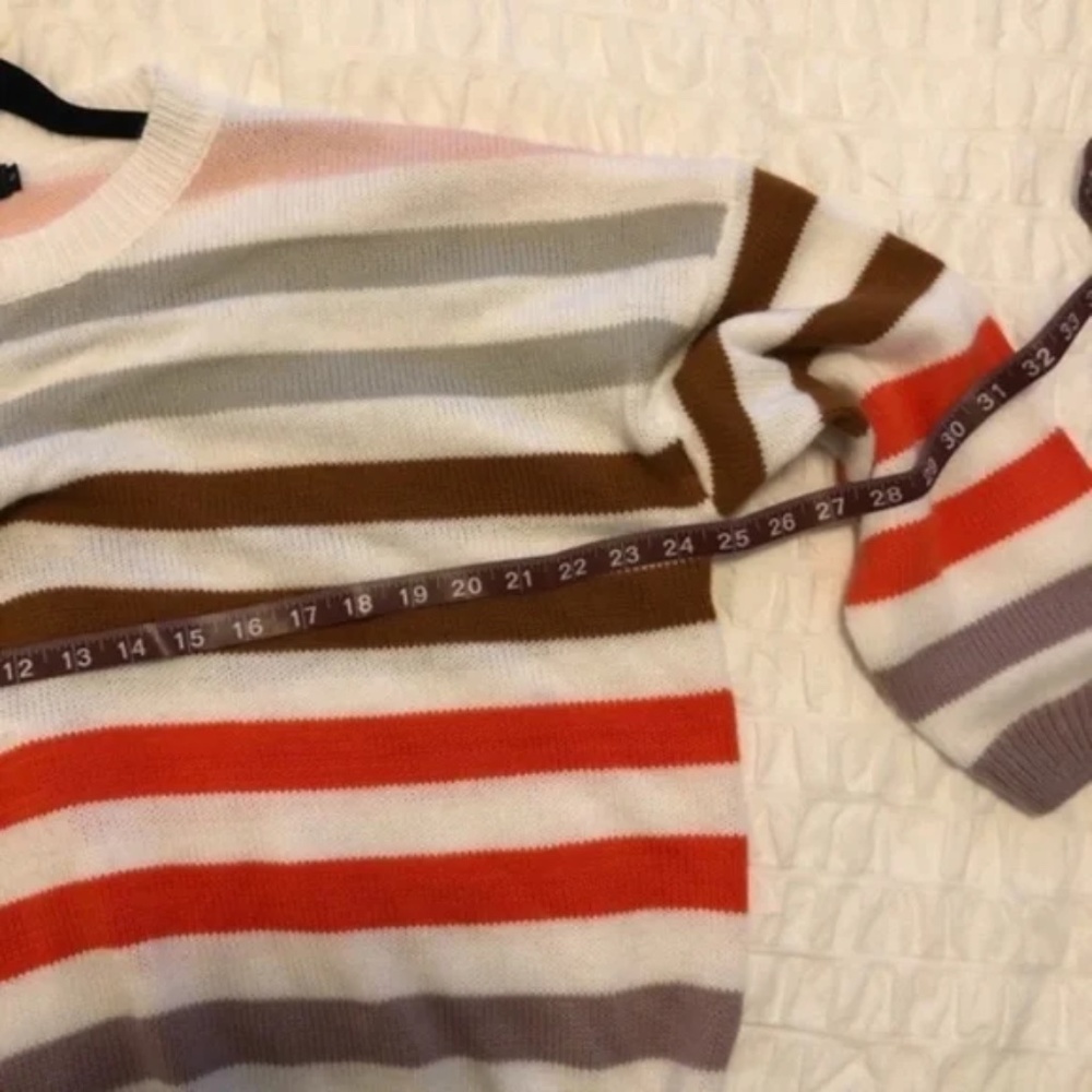 Striped Long Sleeve Chunky Knit Sweater - Picture 6 of 7